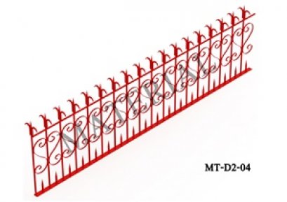 Model MT-D2-04 : รั้วศรเหล็กแหลมสำเร็จรูป
