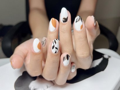 Acrylic Extension With Nail Arts