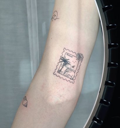 Stamp Tattoo Style