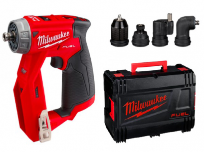 Milwaukee รุ่น M12 FDDXKIT-0X  สว่านไขควงไร้สาย 12 โวลต์ พร้อมชุดหัวงานติดตั้ง (เครื่องเปล่า)