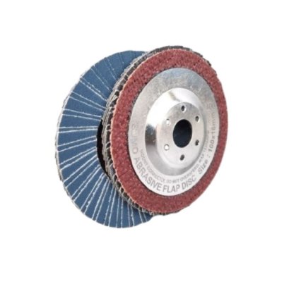 SUMO รุ่น ABFDSMHB40ST400 ใบเจียรผ้าทรายซ้อน 4" No.400 หลังแข็ง Turbo ฝาเหล็ก