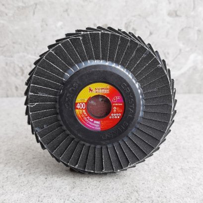 SUMO รุ่น ABFDSMSB40400 ใบเจียรผ้าทรายซ้อน 4&rdquo; No.400 หลังอ่อน