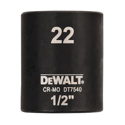 DEWALT รุ่น DT7540-QZ ลูกบ๊อกซ์ 6 เหลี่ยมแกน 1/2 นิ้ว ขนาด 22 มม.