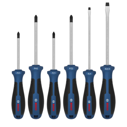 Bosch รุ่น 1600A039PH ชุด ไขควง 6 ชิ้น PH/PZ/SL