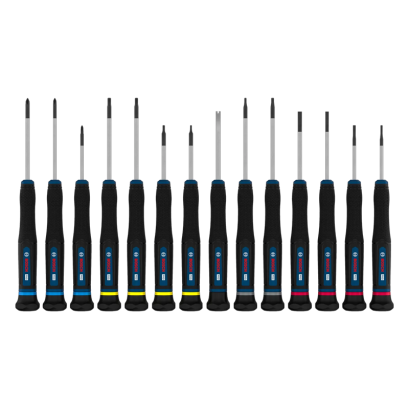 Bosch รุ่น 1600A039PN ชุด ไขควง Precision 14 ชิ้น PH / SL / TX / TH / H