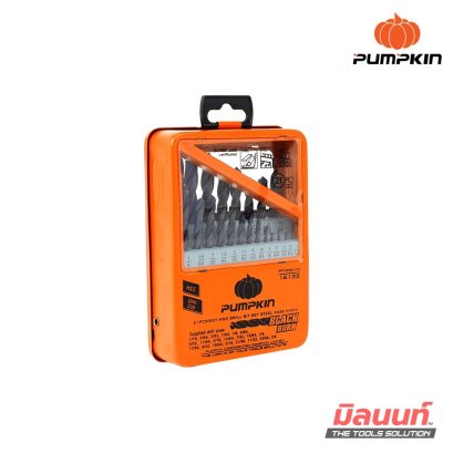 PUMPKIN ชุดดอกสว่านเจาะเหล็ก 21pcs/set รุ่น PTT-DS21IN (16133)