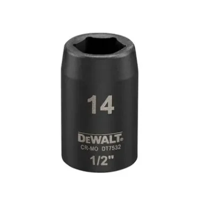 DEWALT รุ่น DT7532-QZ ลูกบ๊อกซ์ 6 เหลี่ยม แกน 1/2 นิ้ว ขนาด 14 มม.