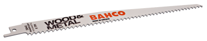 BAHCO No. 3940-300-8/12-SL-5P ใบตัดไม้และเหล็ก RECIP BIM 300MM 8/12TPI SL 5P ใบ12 นิ้ว 8/12 ฟัน (3940-300-8/12-SL-5P)