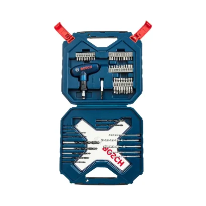 Bosch รุ่น 2607017507 54-piece X-Blue Line Classic drill bit and screwdriver bit set ชุดดอกสว่านและดอกสว่าน X-Line 54 ชิ้น 2607017507