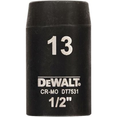 DEWALT รุ่น DT7531-QZ ลูกบ๊อกซ์ 6 เหลี่ยม แกน 1/2 นิ้ว ขนาด 13 มม.