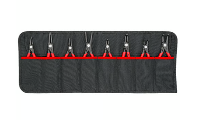 KNIPEX รุ่น 00 19 58 V02 Circlip Pliers Set, 8 parts ชุดคีมหนีบแหวน 8 ชิ้น รหัส 00 19 58 V02