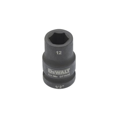 DEWALT รุ่น DT7530-QZ ลูกบ๊อกซ์ 6 เหลี่ยม แกน 1/2 นิ้ว ขนาด 12 มม.