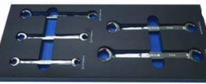 Blue-Point No. BPS28A ชุดประแจขันแป๊บ FLARE NUT WR FOAM SET (BPS28A)