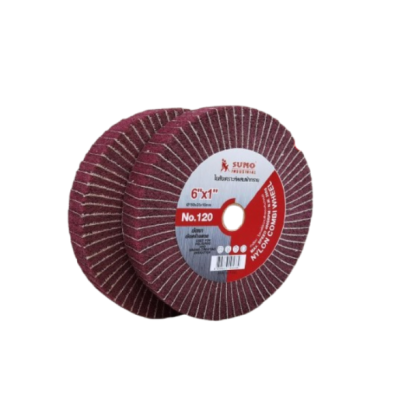 SUMO รุ่น ABPLCW06010120BR ใยสังเคราะห์ผสมผ้าทราย 6&rdquo;x1&rdquo; No.120 (น้ำตาลแดง)