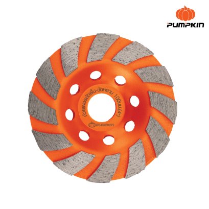 PUMPKIN รุ่น PTT-TUR4-SDC ถ้วยเพชรขัดพื้น แบบขัดหยาบ 4 นิ้ว รหัส 22323