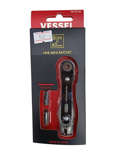 Vessel รุ่น TD-23 ไขควงฟรีขันที่แคบ +2,-6 x 18mm. (ตรง)
