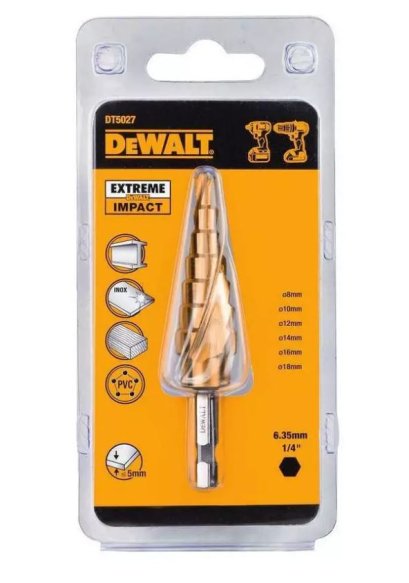 Dewalt รุ่น DT5030-QZ ดอกสเต็ปทรงเจดีย์ ก้านหกเหลี่ยม