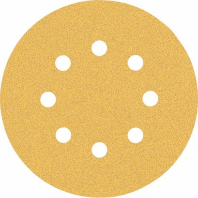 BOSCH รุ่น (H&amp;L) P80 - 50 Pcs. : EXPERT กระดาษทราย 5&quot; 8 รู รหัส 2608900910