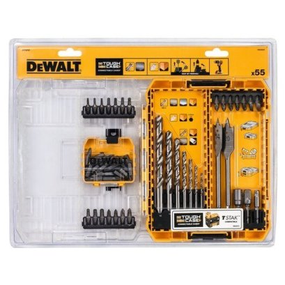 DEWALT รุ่น DT70757-QZ ชุดดอกสว่านและดอกไขควง 55 ชิ้น