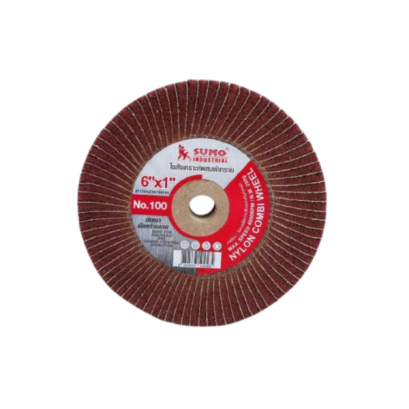 SUMO รุ่น ABPLCW06010100BR ใยสังเคราะห์ผสมผ้าทราย 6&rdquo;x1&rdquo; No.100 (น้ำตาลแดง)