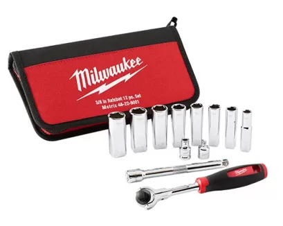 Milwaukee 48-22-9001 ชุดประแจบล็อก 3/8” 12 ชิ้น