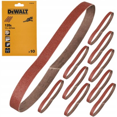 Dewalt รุ่น DT3606-QZ กระดาษทรายสายพาน 13x457มม 120GRIT แพ็ค 10ชิ้น