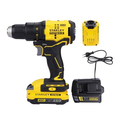 STANLEY รุ่น SBD710D2K-B1  สว่านไขควงไร้สาย ไร้แปรงถ่าน 20V Max พร้อมแบตเตอรี่ 2.0AH
