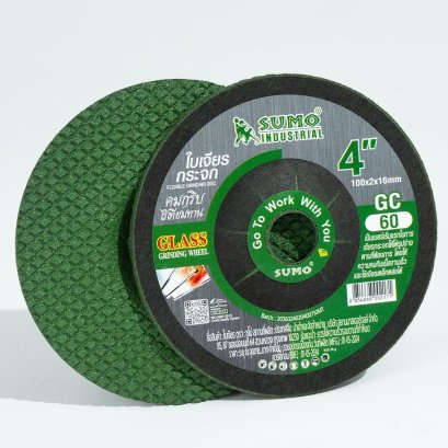 SUMO รุ่น ABCGGRSMGC04020060 ใบเจียรกระจก 4&rdquo; (บาง) 100x2mm. GC60