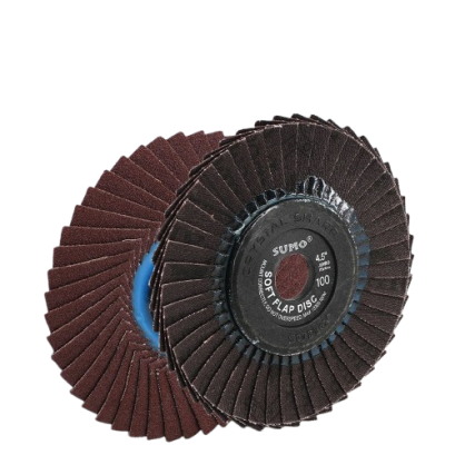 SUMO รุ่น ABFDSMSB45100 ใบเจียรผ้าทรายซ้อน 4.5" No.100 หลังอ่อน