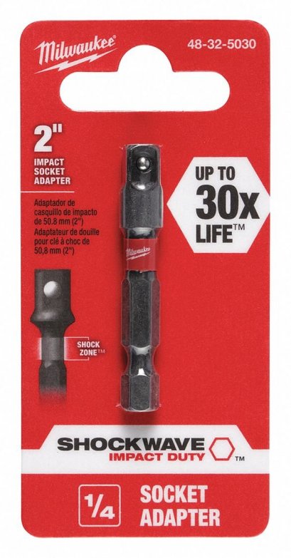 Milwaukee 48-32-5030 อะแดปเตอร์หัวบล็อก 1/4&quot;  แกนหกเหลี่ยม