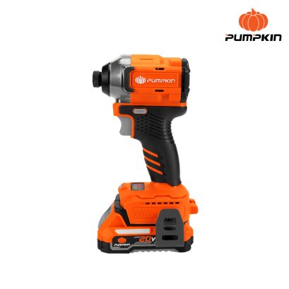 Pumpkin - สว่านไขควงกระแทกไร้สาย 1/4นิ้ว Compact ไร้แปรงถ่าน 20V Li-ion 50399 / INF-14IDCB-202K-X20