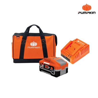 PUMPKIN ชุดแบตเตอรี่ X20 20V 6.0Ah+แท่นชาร์จเร็ว พร้อมกระเป๋า รุ่น X20B-B4C24 (50558)