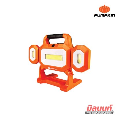 PUMPKIN ไฟ LED ไร้สาย20V. แบบทำงานหลายทิศทาง 5000LM พร้อมแบตเตอรี่4.0ah รุ่น INF-50TL4 (50601)