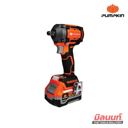 PUMPKIN บล็อกกระแทกไร้สาย 505N BL 20V พร้อมแบตเตอรี่ 4ah + แท่นชาร์จ (50627) รุ่น INF-655W