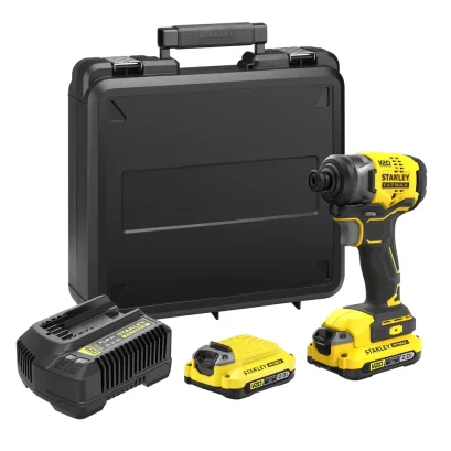 STANLEY รุ่น SBI810D2K-B1  ไขควงกระแทกไร้สาย ไร้แปรงถ่าน 20 โวลท์ พร้อมแบตเตอรี่ 2.0Ah