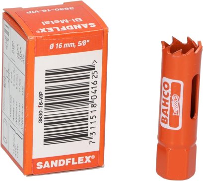 BAHCO No.  3830-16-VIP โฮลซอว์ เจาะเหล็ก HOLESAW BIM 16MM, (3830-16-VIP)