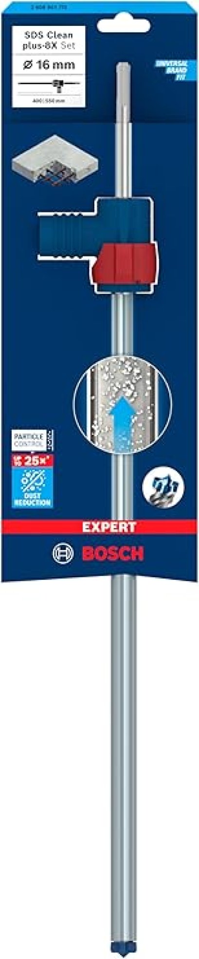 Bosch รุ่น 2608901773 SDS Clean plus-8X Set 16 x 400 x 550 mm ชุดดอกสว่านโรตารี่ รหัส 2608901773