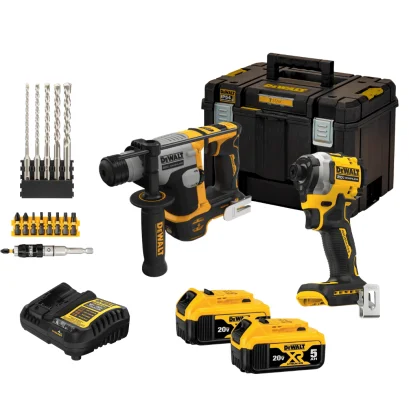 Dewalt รุ่น DCK2213P2TA-B1 ชุดไขควงกระแทกและสว่านโรตารี่ไร้สาย 20V