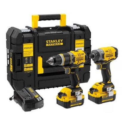 STANLEY รุ่น SBDI469M2T-B1 ชุดสว่านและไขควงกระแทกไร้สาย 20V (พร้อมแบตเตอรี่)