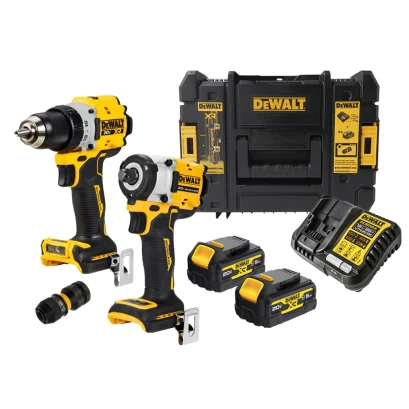 Dewalt รุ่น DCZ294P2GTA-B1 ชุดสว่านกระแทกไร้สายและบล็อกไร้สาย 20V