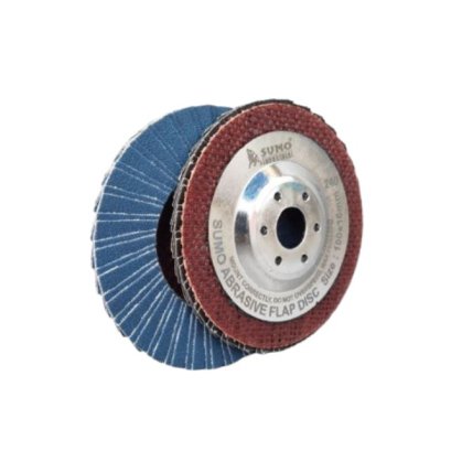 SUMO รุ่น ABFDSMHB40ST240 ใบเจียรผ้าทรายซ้อน 4" No.240 หลังแข็ง Turbo ฝาเหล็ก