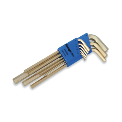 Snap-on รุ่น AWMG9 ชุดประแจหกเหลี่ยมหัวบอล สีเหลือง/เขียวนีออน ระบบมิลลิเมตร (9 ชิ้น)