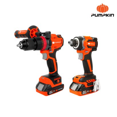 PUMPKIN รุ่น INF-IMDID-422CK INFINITY POWER 20V ขุดสว่านกระแทกและไขควงกระแทกไร้สาย ใร้แปรงถ่าน 20V Lion รหัส 50295