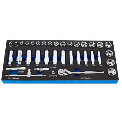 Blue-Point No. BPS11A ชุดบล็อก 3 หุน 3/8 SQUARE SOCKET SET (BPS11A)