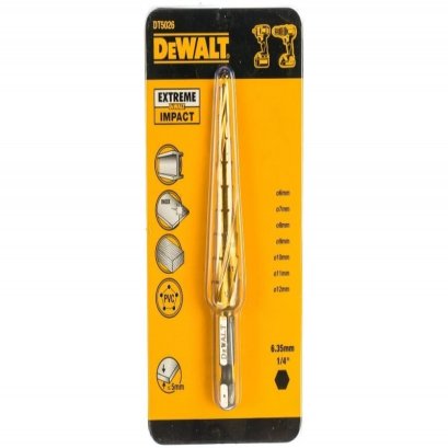 DEWALT รุ่น DT5026-QZ ดอกสว่านขั้นบันได Titanium 4-12มม