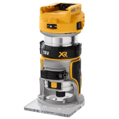 DEWALT รุ่น DCW600N-XJ เครื่องเชาะร่อง 18V(ทริมเมอร์) 1/4" (เครื่องเปล่า) DCW600N-XJ