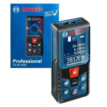 Bosch รุ่น GLM 400 เครื่องวัดระยะเลเซอร์ วัดระยะ 40 เมตร หน้าจอสี (0601072RK0)