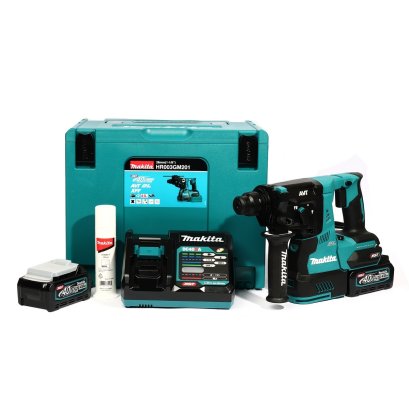MAKITA รุ่น HR003GM201 ชุดเซ็ท สว่านโรตารี่ไร้สาย 40Vmax 28 mm. 40V 4Ah x2, DC40RA, Makpac (Type 4)