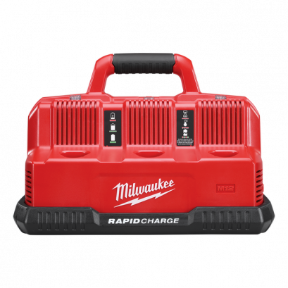 Milwauke M12-18C3 แท่นชาร์จแบตเตอรี่ 12-18 โวลต์ แบบชาร์จเร็ว 6 ช่อง