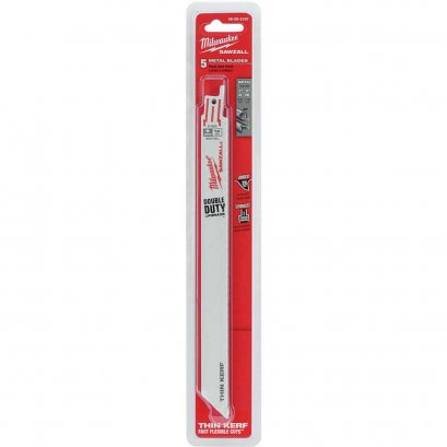 Milwaukee 48-00-5187 ใบเลื่อยชักตัดเหล็ก 9&quot;  Thin Kerf  14 TPI (5ใบ)